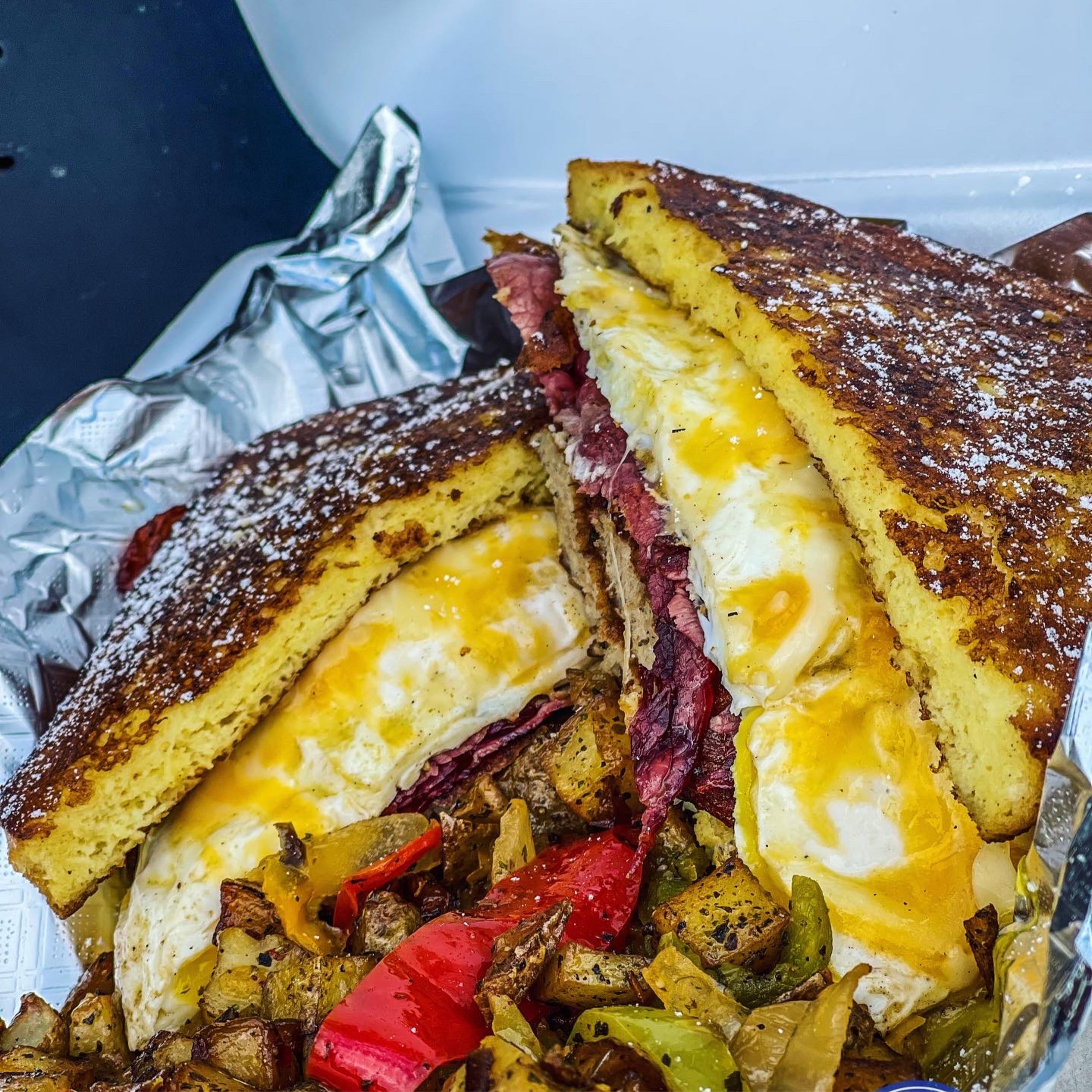 Breakfast French Toaster Sandwich Meal Paige's Bistro